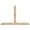 Ekena Millwork Portland Rough Sawn Timber Gable Bracket, Douglas Fir, 84"W x 56"H x 4"D x 6"F, 16/12 Pitch GBW084X56X0406POR00RDF - alternate 1